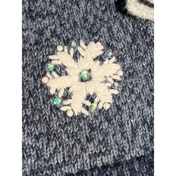 Tiana International Christmas Collection Snowman Zip Sweater M - Picture 10 of 13